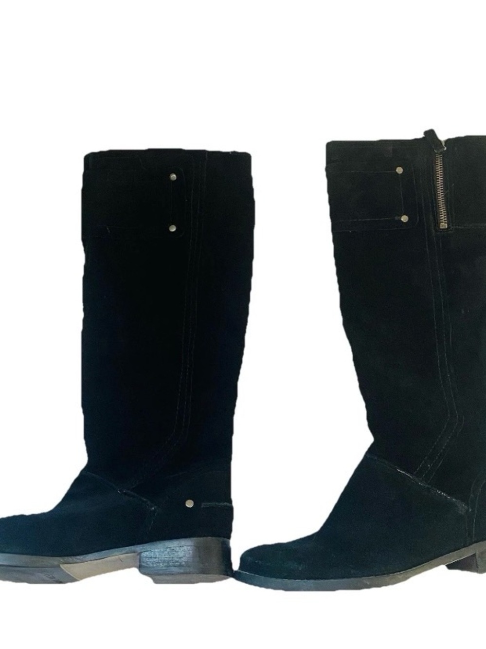Nine West Black Suede Over-the-Knee Boots